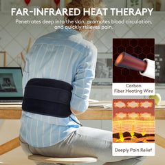 UTK heating pad showing 159°F control for customizable heat