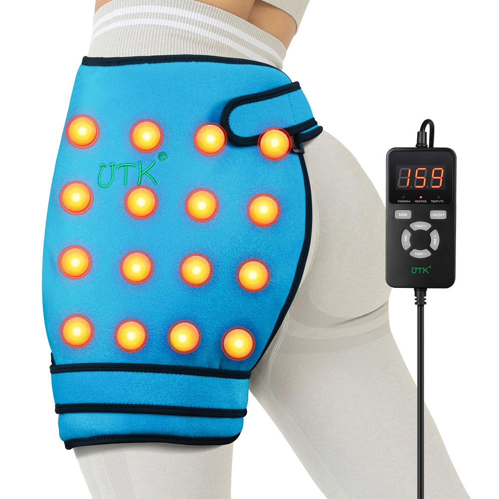 UTK hip heating pad with 16 natural jades for deep warmth.