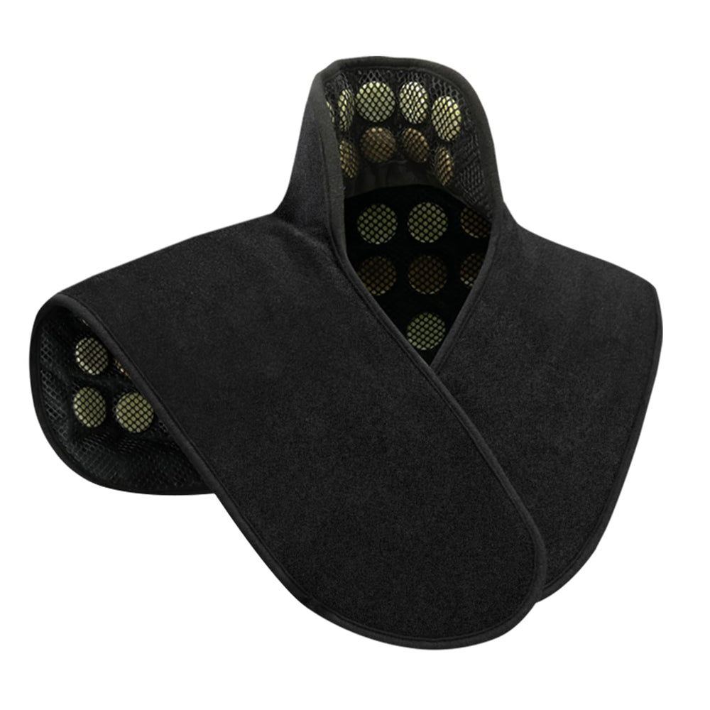 UTK neck-shoulder pad close-up showing far infrared warmth for tense muscles