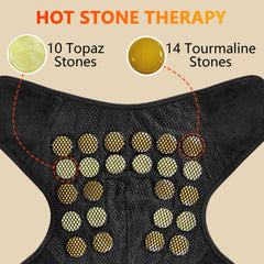 UTK shoulder heating pad with smart controller delivers precise temperature and timing.