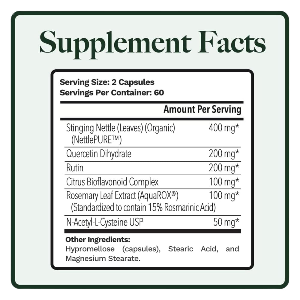 Allurtica capsules being poured, highlighting simple, non-drowsy daily use