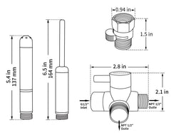 V-Frankness enema kit pairs with standard showers for convenient home cleansing.