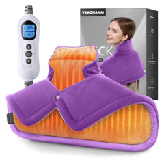 VAAGHANM heating pad on neck and shoulders with weighted warmth for comfort