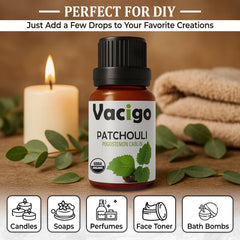 VACIGO Patchouli Oil diffuser for spa-like scent boost