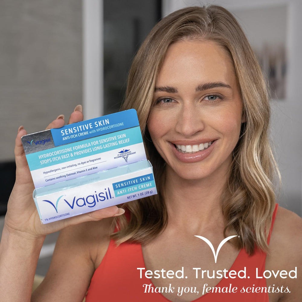 Vagisil Pack-of-Four box reflects value and convenience for households.