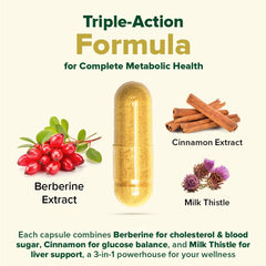 VAHDAM Berberine capsules poured for easy portioning