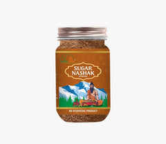 Vaidic Yoga Sugar Nashak Powder tin with scoop for daily vegan wellness