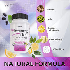 VAITE Glutathione plant extracts label with white mulberry and lemon powder for radiance