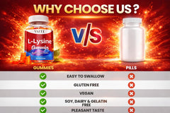 VAITE L-Lysine gummies being enjoyed by adults as a tasty daily supplement.