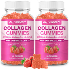 VAJYKEWJY collagen gummies bottle for daily skin support and wellness.