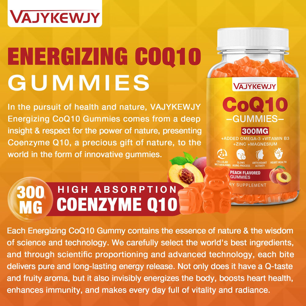 VAJYKEWJY CoQ10 Gummies GMP-certified production stamp.