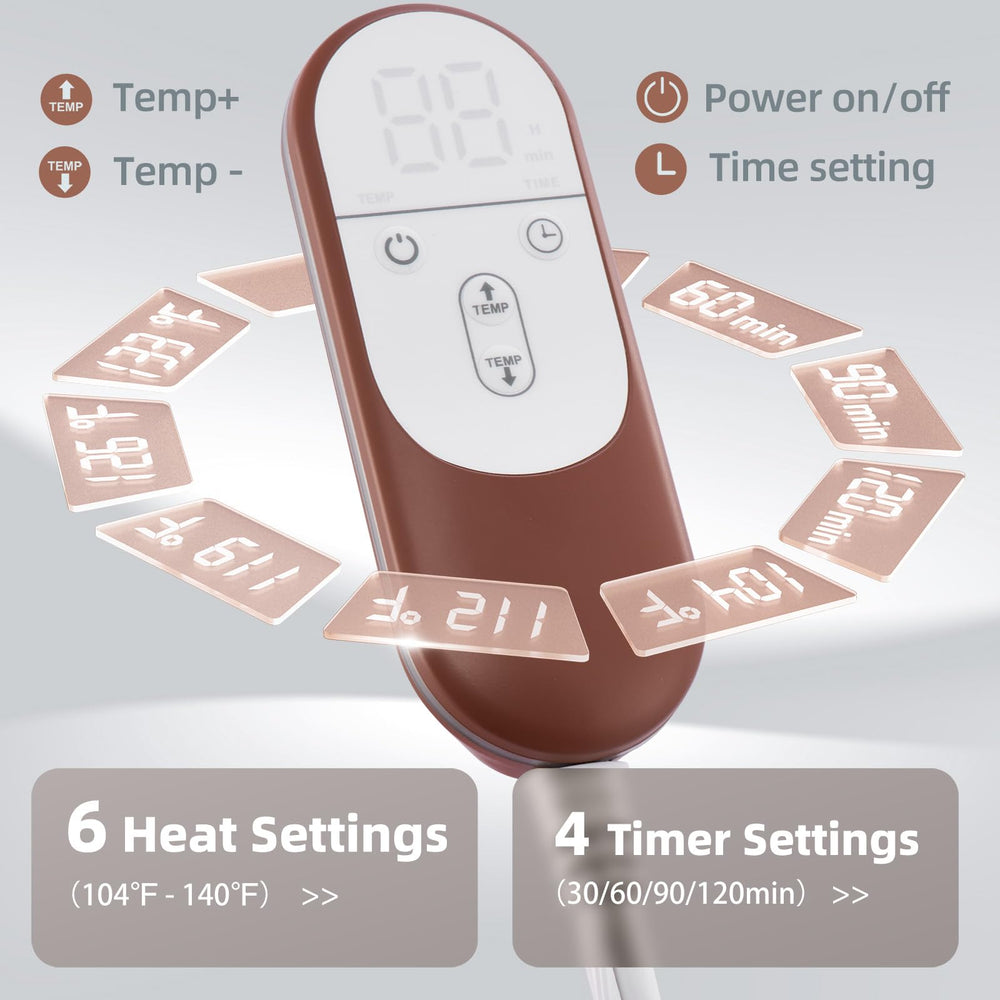 VALGELUIK heating pad features ultra-soft microplush fabric for premium comfort.