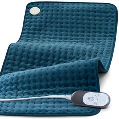 VALGELUIK heating pad covering the back delivers soothing warmth for muscle relief.