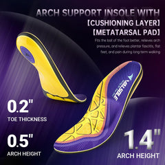 VALSOLE cut-to-fit feature enables perfect fit in many shoe types
