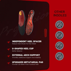 VALSOLE high-arch orthotic insole reinforces arches for comfortable wear.