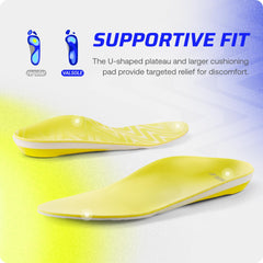 VALSOLE metatarsal support pads alleviate forefoot pressure during daily activities.