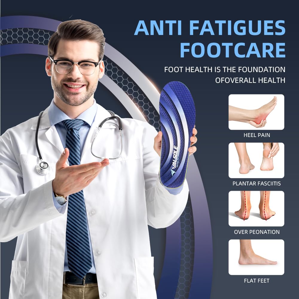VALSOLE arch support insole midfoot stabilization aids balance and alignment.