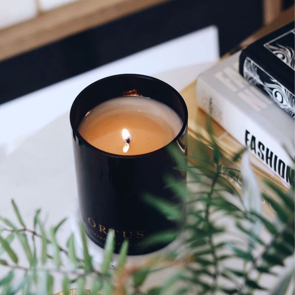 Close view of Ortus Discovery candle wax for clean-burning soy blend.