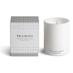 Vancouver Candle Co. Prairies Great White North jar releases a strong, clean aroma from non-toxic soy wax.
