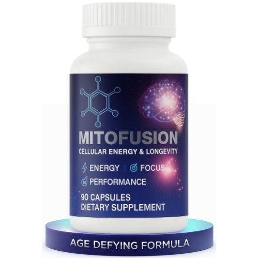 Vantanex MitoFusion bottle front highlights a compact energy supplement for daily use