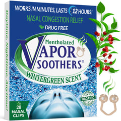 Vapor Soothers menthol nasal dilators pack cover ready for quick relief