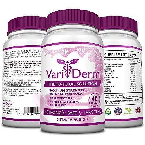 VariDerm butcher's broom ingredient closeup showcasing traditional vein-support herb.