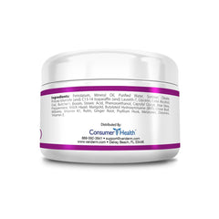 VariCream label closeup highlighting vegan, cruelty-free, non-GMO formulation.