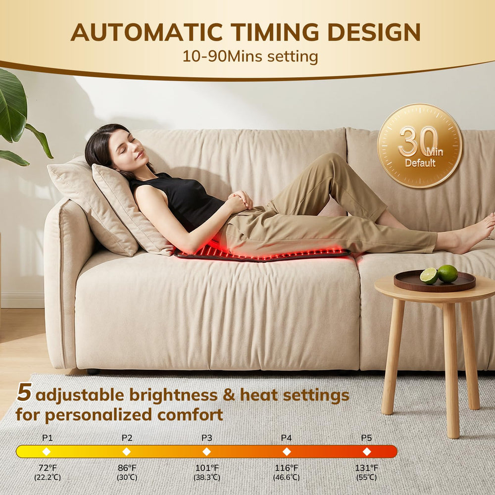 VARIPOWDER nine timer settings for flexible session lengths