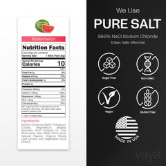 Vaya 30-pack Watermelon box front shows convenient hydration on the go.
