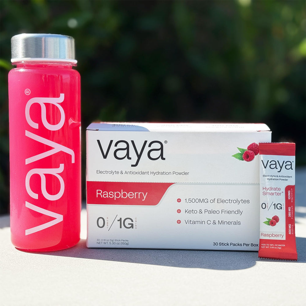 Vaya non-GMO plant-based colors on label.