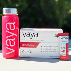 Vaya non-GMO plant-based colors on label.