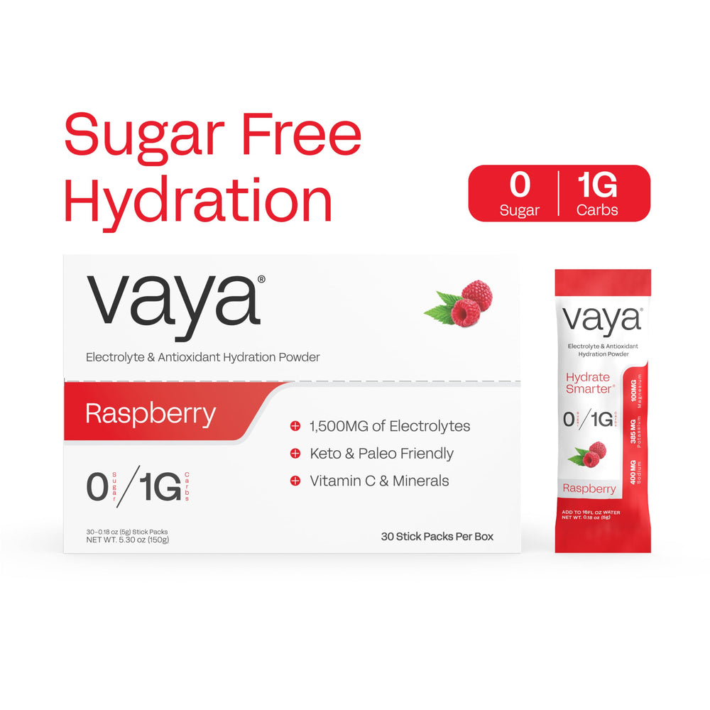 Vaya Vitamin C and Zinc label highlighting immune-support ingredients.