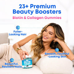 Vazatisi Biotin Gummies back label with dosage and ingredients