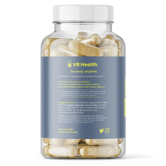 VB Health Drive Boost bottle on desk ready for a simple daily energy boost.