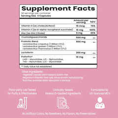 VB Health Soaking Wet bottle open capsules highlighting easy daily use.