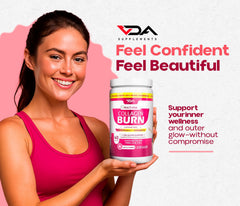 VDA Supplements measuring scoop included for precise 40 servings consumption.
