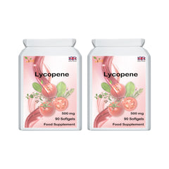 Ved Lycopene 500 mg bottle front showing label and six-month supply.