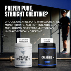 VEDGE Creatine+ jar ready for daily energy support during workouts