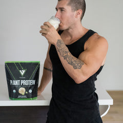 VEDGE vanilla protein shake ready to enjoy anywhere.