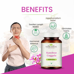VEDIKROOTS Kanchnar Guggulu herbs ingredients preview for hormonal balance