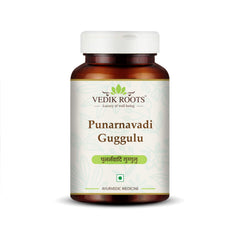 Vedikroots Punarnavadi Guggulu bottle ready for daily wellness routine