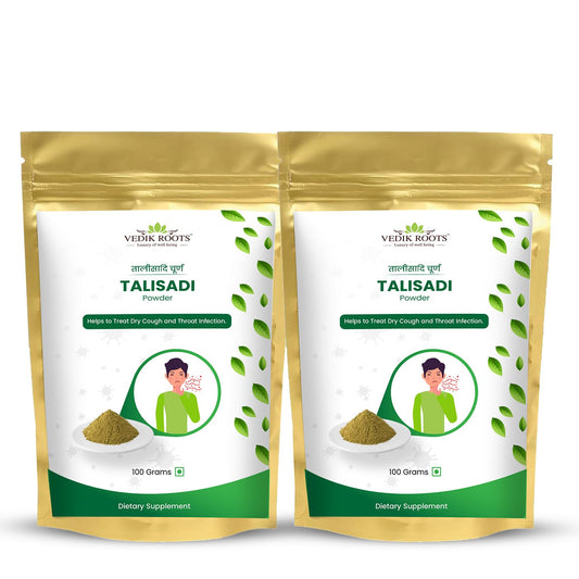 VEDIKROOTS Talisadi powder packaging for daily wellness