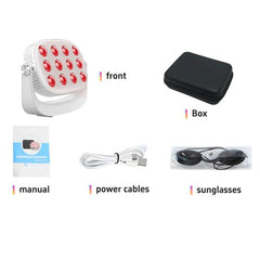 Veefy home and gym use setup shows versatile light therapy applications.