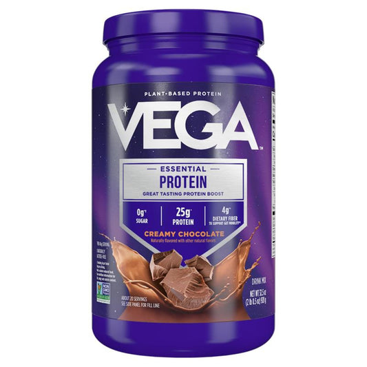 Vega Original Protein Powder chocolate with scoop for a protein boost