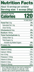 Vega Protein and Greens Vanilla shake in a glass, ideal for on-the-go nutrition.