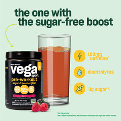 Vega label highlights 69% DV Vitamin C for immune support during workouts