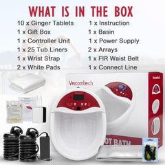 Veicomtech Gift box packaging opens to reveal a thoughtful self-care set