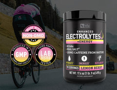 Véla Pre-Workout lemon-berry morning-setup for energized workouts.