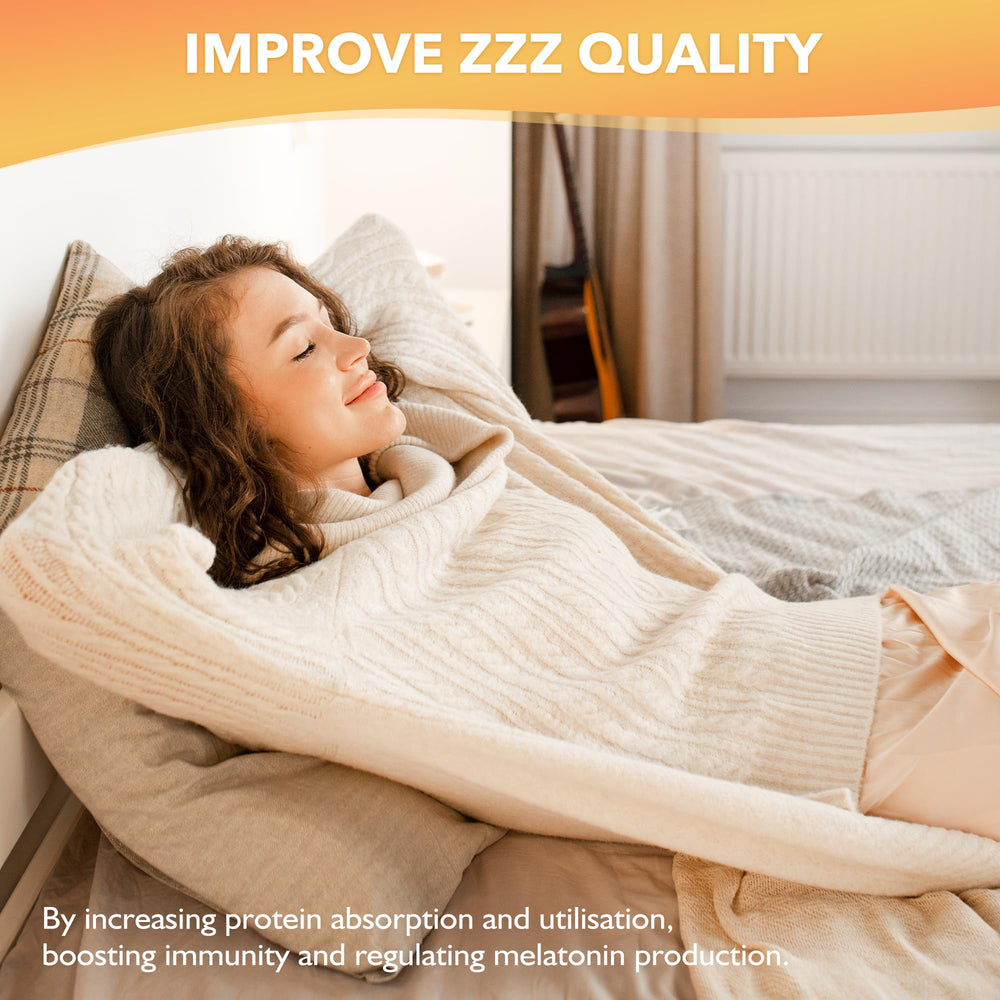 Immune support visuals with vitamins C and Zinc.