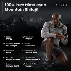 VeltraVita Ginkgo Biloba Shilajit Gummies closeup with cognitive support implication